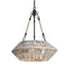 Buy 🛒 Cancun 3-Light Black and Light Gray Washed Drum Coastal Chandelier with Woven Bamboo Shade by Edvivi 🤩 -Deals Edvivi || Atlas Store black and antique silver edvivi chandeliers epj5735bk 64 1000