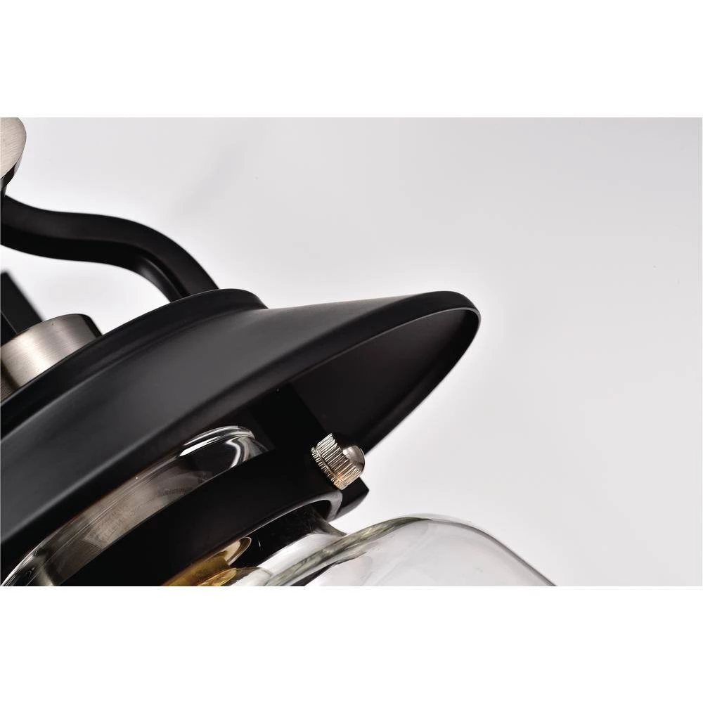 Discount ๐ Winslett 1-Light Farmhouse Black and Brushed Nickel Lantern Industrial Modern Wall Sconce with Clear Glass Shade by Edvivi ๐ 12 Discount ๐ Winslett 1-Light Farmhouse Black and Brushed Nickel Lantern Industrial Modern Wall Sconce with Clear Glass Shade by Edvivi ๐ - Image 10