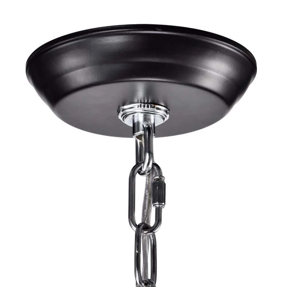 Budget ๐ Winslett 8-Light Black and Chrome Finish Exposed Bulb Linear Mid-Century Modern Chandelier by Edvivi ๐ 5 Budget ๐ Winslett 8-Light Black and Chrome Finish Exposed Bulb Linear Mid-Century Modern Chandelier by Edvivi ๐ - Image 3