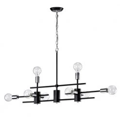 Budget ๐ Winslett 8-Light Black and Chrome Finish Exposed Bulb Linear Mid-Century Modern Chandelier by Edvivi ๐ 18 Budget ๐ Winslett 8-Light Black and Chrome Finish Exposed Bulb Linear Mid-Century Modern Chandelier by Edvivi ๐ -Deals Edvivi || Atlas Store black and chrome edvivi chandeliers epj5225bk 77 1000