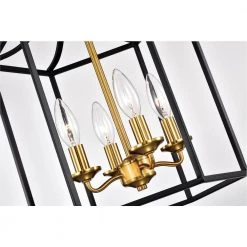 Top 10 😉 Madison 4-Light Statement Black and Gold Tradtional Lantern Chandelier by Edvivi 🔔 -Deals Edvivi || Atlas Store black and gold edvivi chandeliers epl1235bkag 44 1000