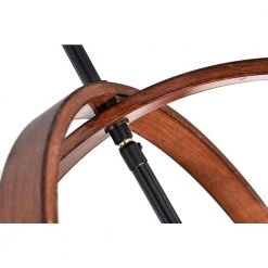 Buy 🥰 Orbit 4-Light Black and Wood Finish Modern Globe Chandelier with Seedy Glass Shades by Edvivi 😉 -Deals Edvivi || Atlas Store black and wood edvivi chandeliers epq2042wd 66 1000