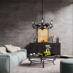 Best reviews of ✔️ Regina 28 in. Indoor Forged Black Industrial Ceiling Fan with Light Kit and Remote by Edvivi 🌟 -Deals Edvivi || Atlas Store black edvivi ceiling fans with lights ffn774bk 4f 1000