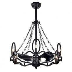 Best reviews of ✔️ Regina 28 in. Indoor Forged Black Industrial Ceiling Fan with Light Kit and Remote by Edvivi 🌟