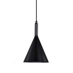 Budget ๐ Carson 1-Light Farmhouse Black Kitchen Mini Pendant with Metal Cone Shade by Edvivi โจ