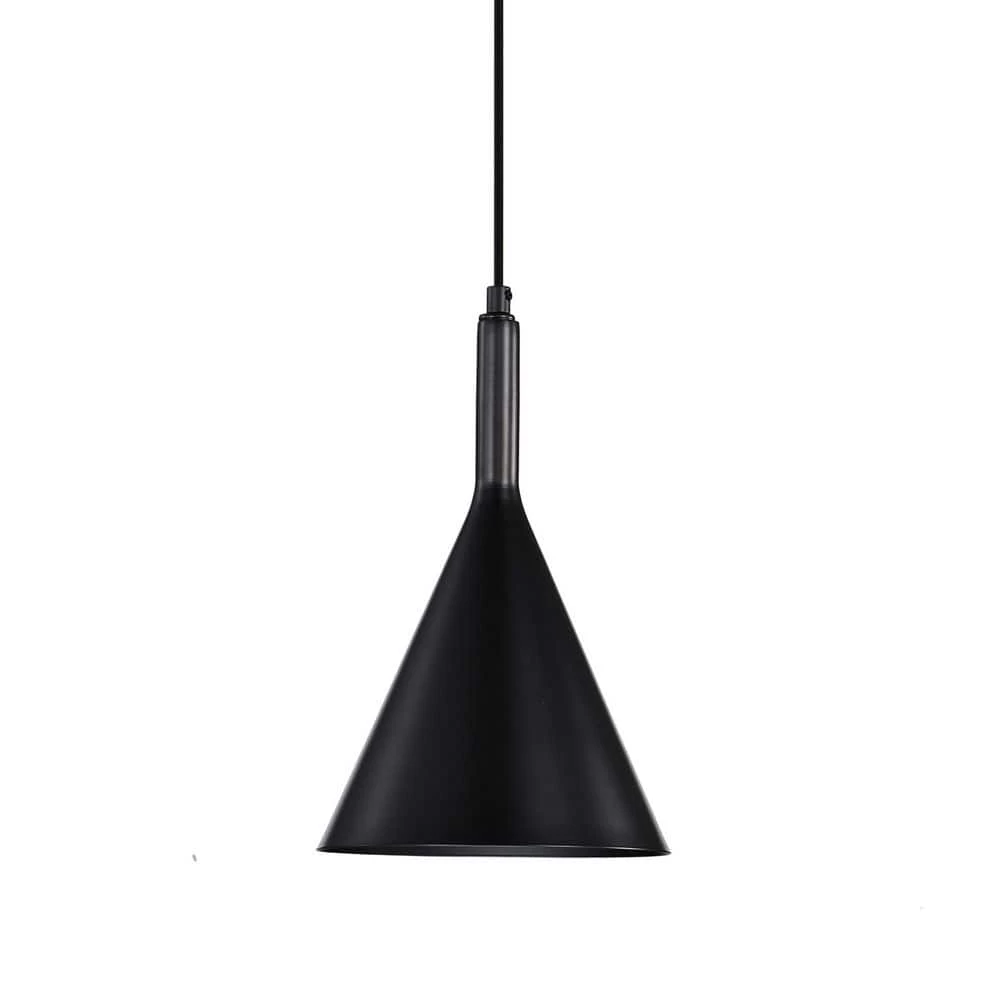 Budget ๐ Carson 1-Light Farmhouse Black Kitchen Mini Pendant with Metal Cone Shade by Edvivi โจ 3 Budget ๐ Carson 1-Light Farmhouse Black Kitchen Mini Pendant with Metal Cone Shade by Edvivi โจ