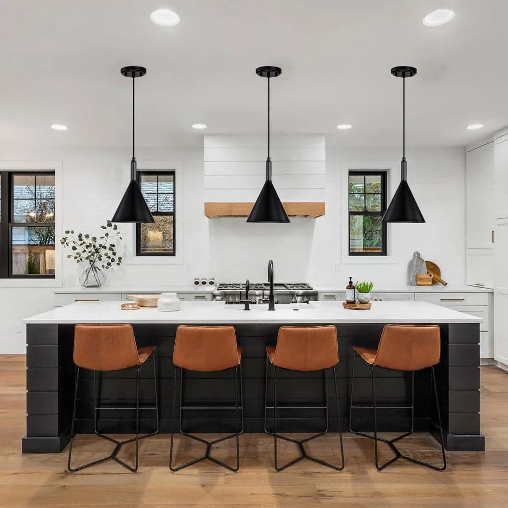 Budget ๐ Carson 1-Light Farmhouse Black Kitchen Mini Pendant with Metal Cone Shade by Edvivi โจ 5 Budget ๐ Carson 1-Light Farmhouse Black Kitchen Mini Pendant with Metal Cone Shade by Edvivi โจ - Image 3
