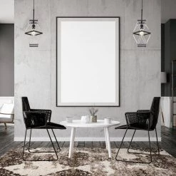 Hot Sale 🔥 Perennial Contemporary 10 in. 1-Light Black Geometric Cage Mini Pendant with Glass Bar Accents by Edvivi 💯 -Deals Edvivi || Atlas Store black edvivi pendant lights epj3595bk 4f 1000