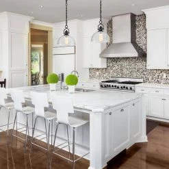 Brand new 🤩 Hines 1-Light Black Farmhouse Mini Pendant with Dome Shaped Clear Glass Shade by Edvivi 😍 -Deals Edvivi || Atlas Store black edvivi pendant lights epj4385bk 4f 1000