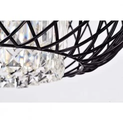 Budget ๐ Azha Modern Glam 3-Light Antique Black Net Drum Chandelier with Hanging Crystals by Edvivi โค๏ธ 14 Budget ๐ Azha Modern Glam 3-Light Antique Black Net Drum Chandelier with Hanging Crystals by Edvivi โค๏ธ -Deals Edvivi || Atlas Store brushed black edvivi chandeliers epg498bk 1d 1000