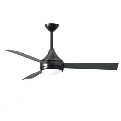Best deal 🛒 Donaire 52 in. Integrated LED Indoor/Outdoor Brushed Bronze Ceiling Fan with Light with Remote Control by Atlas ❤️