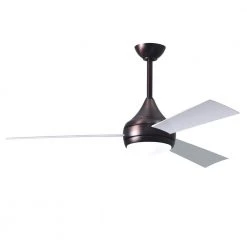Outlet ๐คฉ Donaire 52 in. Integrated LED Indoor/Outdoor Brushed Bronze Ceiling Fan with Light with Remote Control by Atlas ๐