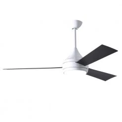 Brand new 😉 Donaire 52 in. Integrated LED Indoor/Outdoor Gloss White Ceiling Fan with Light with Remote Control by Atlas 😀