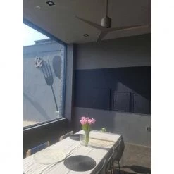 New 🎁 Eliza 56 in. Indoor/Outdoor Brushed Nickel Ceiling Fan With Remote Control And Wall Control by Atlas 🤩 -Deals Edvivi || Atlas Store brushed nickel atlas ceiling fans without lights ek bn bn 31 1000