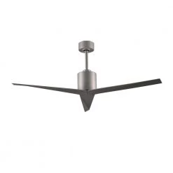New 🎁 Eliza 56 in. Indoor/Outdoor Brushed Nickel Ceiling Fan With Remote Control And Wall Control by Atlas 🤩