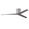 Outlet ⭐ Eliza 56 in. Indoor/Outdoor Brushed Nickel Ceiling Fan with Remote Control and Wall Control by Atlas 👏 -Deals Edvivi || Atlas Store brushed nickel atlas ceiling fans without lights ekh bn oo 64 1000