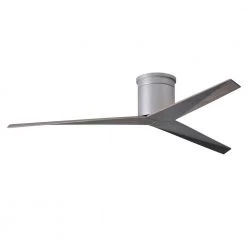 Outlet ⭐ Eliza 56 in. Indoor/Outdoor Brushed Nickel Ceiling Fan with Remote Control and Wall Control by Atlas 👏
