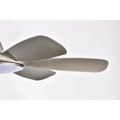Wholesale ✔️ 52 in. Integrated LED Indoor Brushed Nickel 6-Blade Reversible Ceiling Fan with Light Kit and Remote Control by Edvivi 🎁 -Deals Edvivi || Atlas Store brushed nickel edvivi ceiling fans with lights ffg7611bn 1d 1000