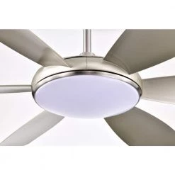 Wholesale ✔️ 52 in. Integrated LED Indoor Brushed Nickel 6-Blade Reversible Ceiling Fan with Light Kit and Remote Control by Edvivi 🎁 -Deals Edvivi || Atlas Store brushed nickel edvivi ceiling fans with lights ffg7611bn 44 1000