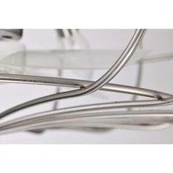 Best deal 😉 21 in. Contemporary Indoor Brushed Nickel Cage Reversible Ceiling Fan with Light Kit and Remote Control by Edvivi 🛒 -Deals Edvivi || Atlas Store brushed nickel edvivi ceiling fans with lights ffn7921bn 76 1000