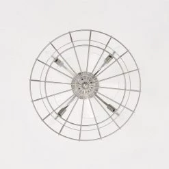 Best deal 😉 21 in. Contemporary Indoor Brushed Nickel Cage Reversible Ceiling Fan with Light Kit and Remote Control by Edvivi 🛒 -Deals Edvivi || Atlas Store brushed nickel edvivi ceiling fans with lights ffn7921bn a0 1000