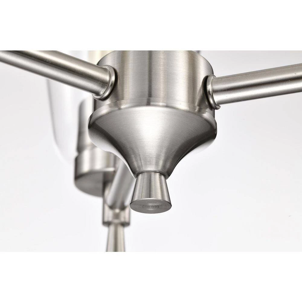 Best Pirce โ Briarwood 3-Light Brushed Nickel Modern Chandelier with Clear Cone Glass Shades by Edvivi ๐ 7 Best Pirce โ Briarwood 3-Light Brushed Nickel Modern Chandelier with Clear Cone Glass Shades by Edvivi ๐ - Image 5