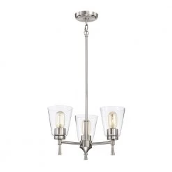Best Pirce โ Briarwood 3-Light Brushed Nickel Modern Chandelier with Clear Cone Glass Shades by Edvivi ๐ 17 Best Pirce โ Briarwood 3-Light Brushed Nickel Modern Chandelier with Clear Cone Glass Shades by Edvivi ๐ -Deals Edvivi || Atlas Store brushed nickel edvivi chandeliers epc6571bn a0 1000