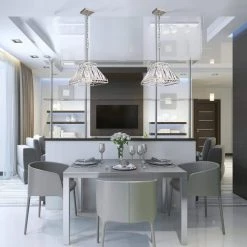 Promo ๐ Lexington Modern 1-Light Brushed Nickel Finish Trapezoidal Geometric Pendant with Linear Crystals by Edvivi ๐ฏ 20 Promo ๐ Lexington Modern 1-Light Brushed Nickel Finish Trapezoidal Geometric Pendant with Linear Crystals by Edvivi ๐ฏ -Deals Edvivi || Atlas Store brushed nickel edvivi chandeliers epj6211bn 4f 1000