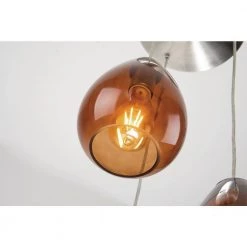 Wholesale βοΈ 3-Light Brushed Nickel Pendant Ceiling Fixture with Amber Glass Shade by Edvivi 𧨠17 Wholesale βοΈ 3-Light Brushed Nickel Pendant Ceiling Fixture with Amber Glass Shade by Edvivi 𧨠-Deals Edvivi || Atlas Store brushed nickel edvivi chandeliers epz106bn 1f 1000