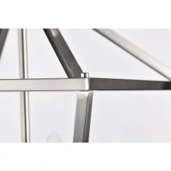 Brand new 😉 12 in. 4-Light Brushed Nickel Cage Lantern Farmhouse Semi-Flush Mount by Edvivi 🧨 -Deals Edvivi || Atlas Store brushed nickel edvivi flush mount lights esl1331bn 1f 1000