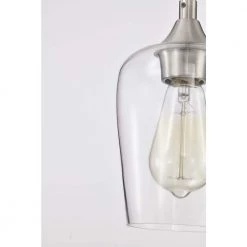 Cheapest 🌟 Arlo 1-Light Brushed Nickel Modern Mini Pendant with Clear Glass Shade by Edvivi 😉 -Deals Edvivi || Atlas Store brushed nickel edvivi pendant lights epj2941bn 44 1000