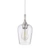 Cheapest 🌟 Arlo 1-Light Brushed Nickel Modern Mini Pendant with Clear Glass Shade by Edvivi 😉