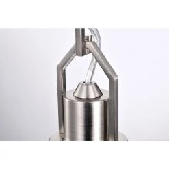 Brand new 🌟 Aria 8 in. 1-Light Brushed Nickel Modern Mini Pendant Light with Clear Cone Glass Shade by Edvivi 🛒 -Deals Edvivi || Atlas Store brushed nickel edvivi pendant lights epj4701bn 66 1000