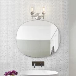 Brand new 🥰 Arlo 13 in. 2-Lights Brushed Nickel Vanity Light with Clear Wine Glass Shades by Edvivi 🔔 -Deals Edvivi || Atlas Store brushed nickel edvivi vanity lighting ew2641bn 31 1000
