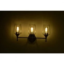 Wholesale 👏 Arlo 21 in. 3-Lights Brushed Nickel Vanity Light with Clear Wine Glass Shades by Edvivi 🌟 -Deals Edvivi || Atlas Store brushed nickel edvivi vanity lighting ew2741bn a0 1000