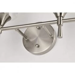 Cheap 😀 Arlo 30 in. 4-Lights Brushed Nickel Vanity Light with Clear Glass Shades by Edvivi 🌟 -Deals Edvivi || Atlas Store brushed nickel edvivi vanity lighting ew2841bn 77 1000