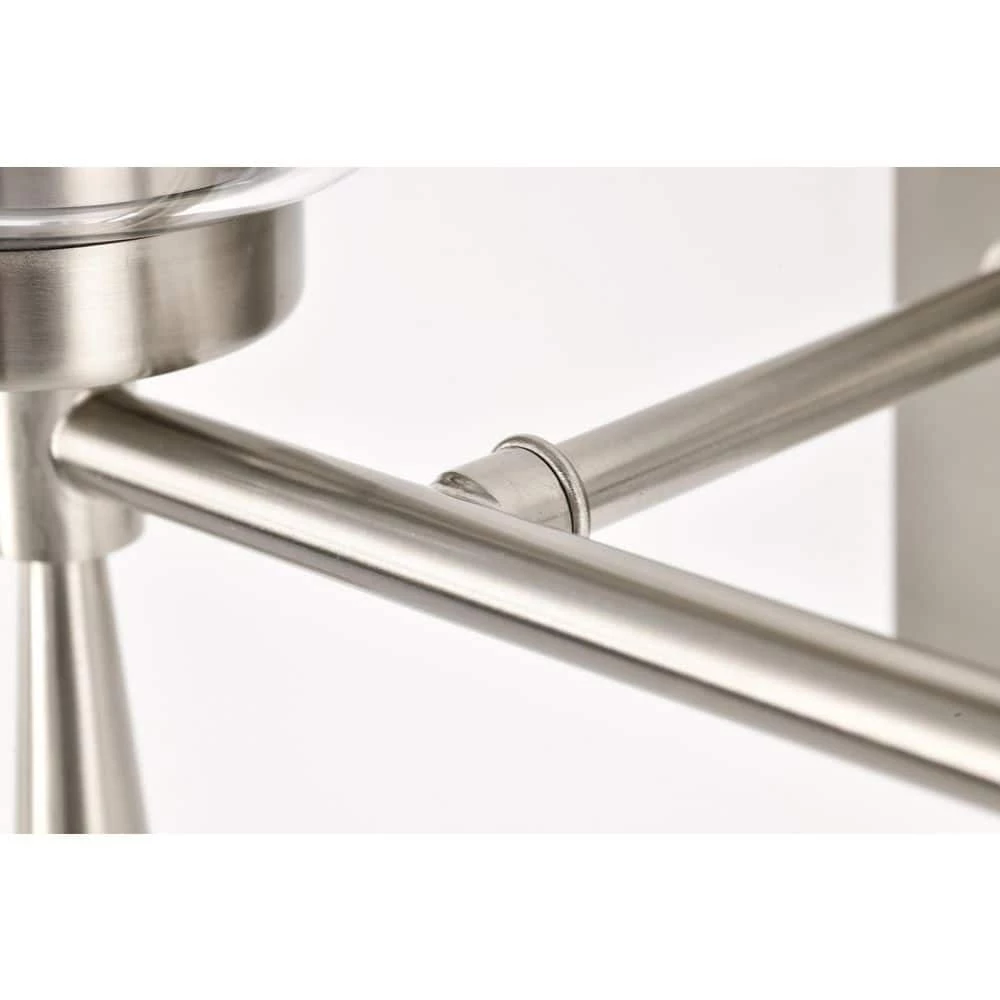 Budget ❤️ Briarwood 13 in. 2-Lights Brushed Nickel Vanity Light with Clear Glass Cone Shades by Edvivi 🥰 7 Budget ❤️ Briarwood 13 in. 2-Lights Brushed Nickel Vanity Light with Clear Glass Cone Shades by Edvivi 🥰 - Image 5