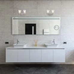 Budget ❤️ Briarwood 13 in. 2-Lights Brushed Nickel Vanity Light with Clear Glass Cone Shades by Edvivi 🥰 24 Budget ❤️ Briarwood 13 in. 2-Lights Brushed Nickel Vanity Light with Clear Glass Cone Shades by Edvivi 🥰 -Deals Edvivi || Atlas Store brushed nickel edvivi vanity lighting ew6791bn 4f 1000