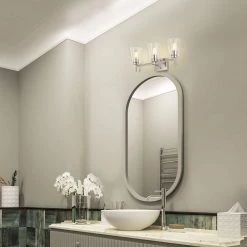 Best deal 👏 Briarwood 21 in. 3-Lights Brushed Nickel Vanity Light with Clear Glass Cone Shades by Edvivi 😉 -Deals Edvivi || Atlas Store brushed nickel edvivi vanity lighting ew6891bn 31 1000
