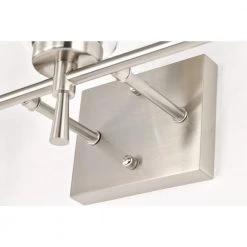 Best deal 👏 Briarwood 21 in. 3-Lights Brushed Nickel Vanity Light with Clear Glass Cone Shades by Edvivi 😉 -Deals Edvivi || Atlas Store brushed nickel edvivi vanity lighting ew6891bn 76 1000
