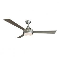 Deals Edvivi || Atlas Store 4 Brand new โ๏ธ Donaire 52 in. LED Indoor/Outdoor Brushed Stainless Ceiling Fan with Light and Remote Control by Atlas ๐