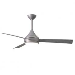 Best deal 🤩 Donaire 52 in. Integrated LED Indoor/Outdoor Brushed Stainless Ceiling Fan with Light with Remote Control by Atlas 🔔