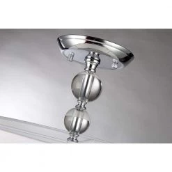 Best Pirce 💯 Coastal 3-Light Modern Chrome 16 in. Semi-Flush Mount with White Fabric Drum Shade by Edvivi 😀 -Deals Edvivi || Atlas Store chrome and white edvivi flush mount lights esb901ch 66 1000