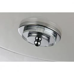 Best Pirce 💯 Coastal 3-Light Modern Chrome 16 in. Semi-Flush Mount with White Fabric Drum Shade by Edvivi 😀 -Deals Edvivi || Atlas Store chrome and white edvivi flush mount lights esb901ch fa 1000