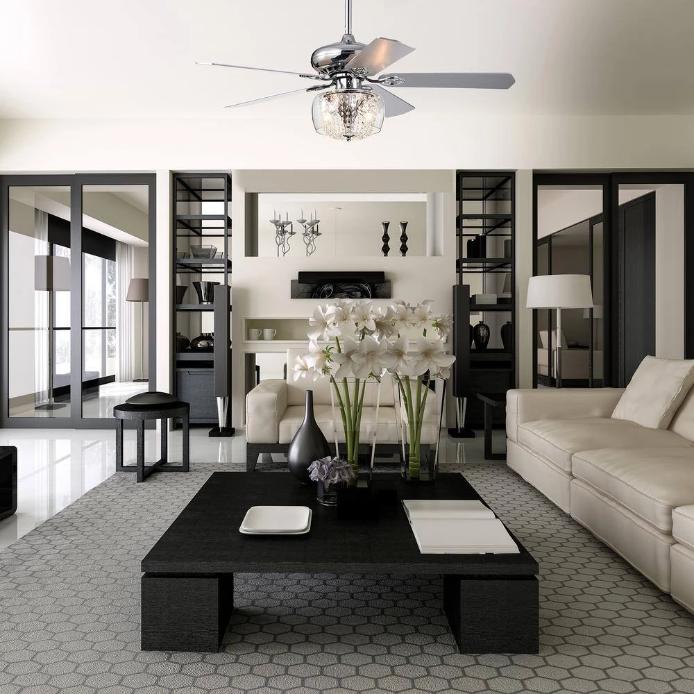 Best reviews of π₯ Emeline 52 in. Indoor Chrome Glam Reversible Ceiling Fan with Crystal Light Kit and Remote Control by Edvivi β 15 Best reviews of π₯ Emeline 52 in. Indoor Chrome Glam Reversible Ceiling Fan with Crystal Light Kit and Remote Control by Edvivi β - Image 13