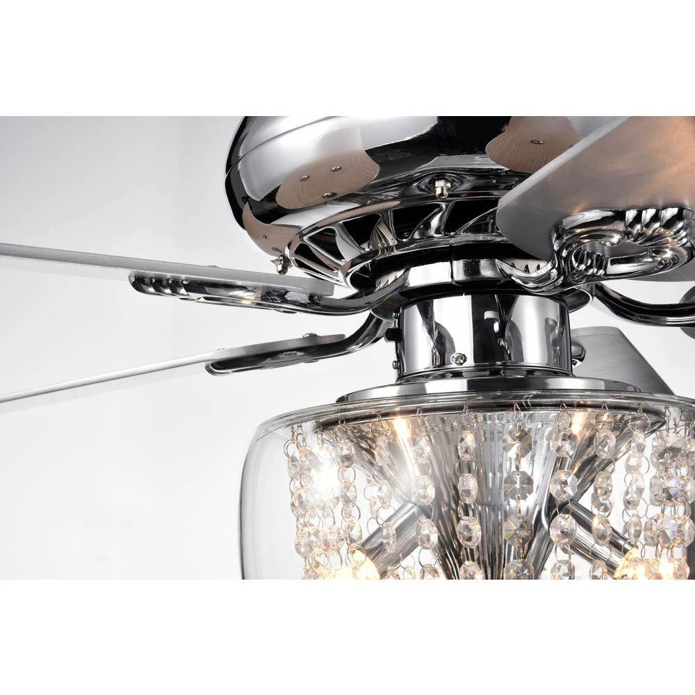 Best reviews of π₯ Emeline 52 in. Indoor Chrome Glam Reversible Ceiling Fan with Crystal Light Kit and Remote Control by Edvivi β 10 Best reviews of π₯ Emeline 52 in. Indoor Chrome Glam Reversible Ceiling Fan with Crystal Light Kit and Remote Control by Edvivi β - Image 8