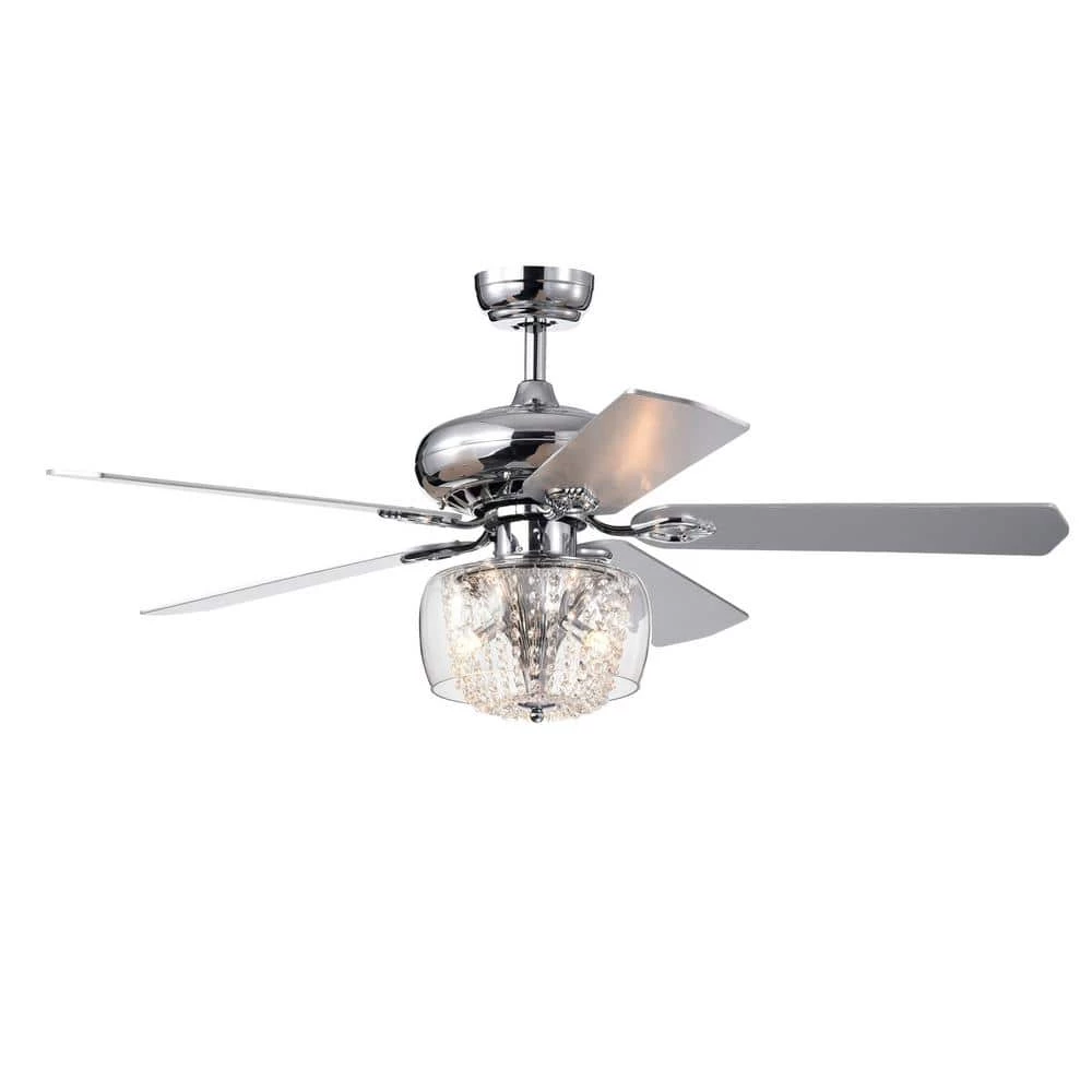 Best reviews of π₯ Emeline 52 in. Indoor Chrome Glam Reversible Ceiling Fan with Crystal Light Kit and Remote Control by Edvivi β 3 Best reviews of π₯ Emeline 52 in. Indoor Chrome Glam Reversible Ceiling Fan with Crystal Light Kit and Remote Control by Edvivi β