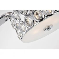 Buy 🤩 Danae 52 in. Indoor Chrome Glam Reversible Ceiling Fan with Crystal Light and Remote Control by Edvivi 👏 -Deals Edvivi || Atlas Store chrome edvivi ceiling fans with lights ffg778ch 66 1000