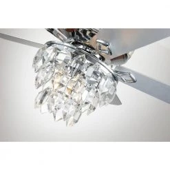 Best deal ๐ Howell 52 in. Modern LED Indoor Chrome Glam Ceiling Fan with Crystal Light Kit and Remote Control by Edvivi ๐ฏ 21 Best deal ๐ Howell 52 in. Modern LED Indoor Chrome Glam Ceiling Fan with Crystal Light Kit and Remote Control by Edvivi ๐ฏ -Deals Edvivi || Atlas Store chrome edvivi ceiling fans with lights ffg779ch 1d 1000