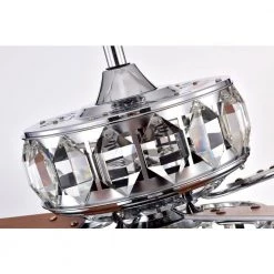 Best deal ๐ Howell 52 in. Modern LED Indoor Chrome Glam Ceiling Fan with Crystal Light Kit and Remote Control by Edvivi ๐ฏ 30 Best deal ๐ Howell 52 in. Modern LED Indoor Chrome Glam Ceiling Fan with Crystal Light Kit and Remote Control by Edvivi ๐ฏ -Deals Edvivi || Atlas Store chrome edvivi ceiling fans with lights ffg779ch d4 1000